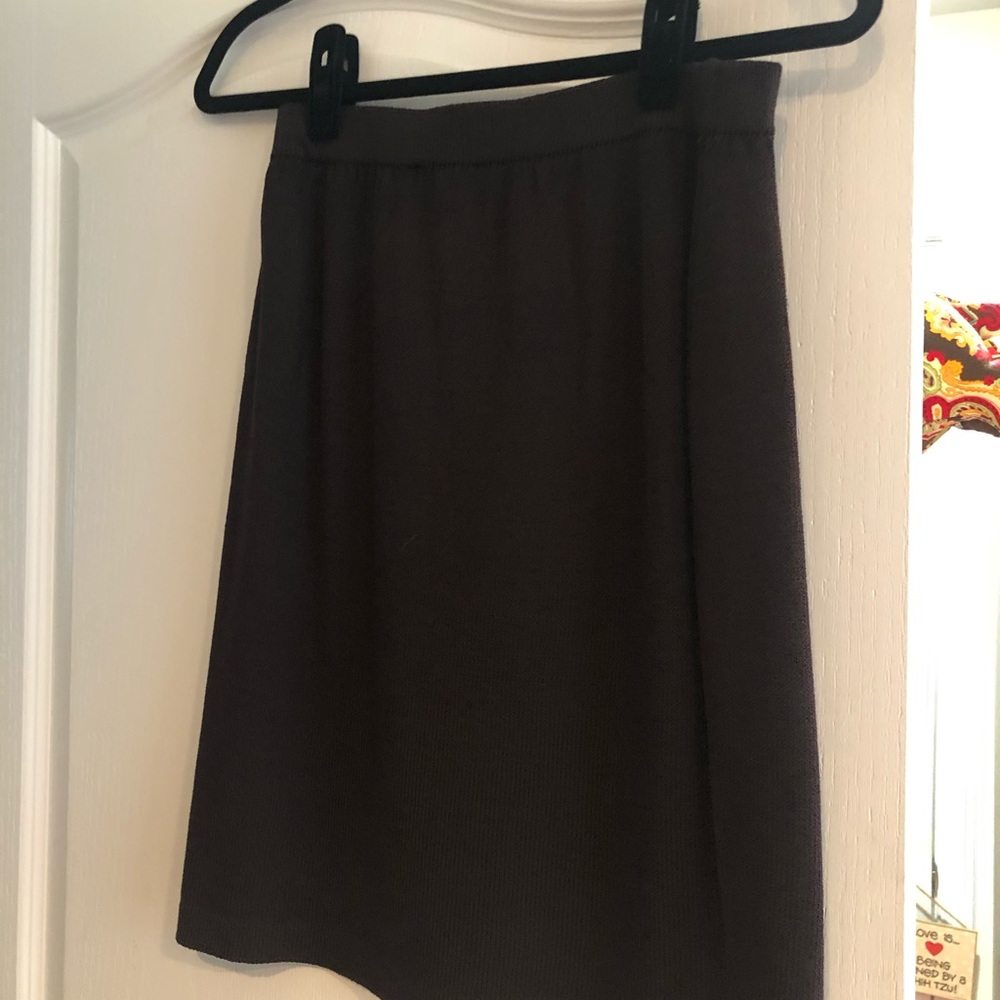 Knit pencil skirt
